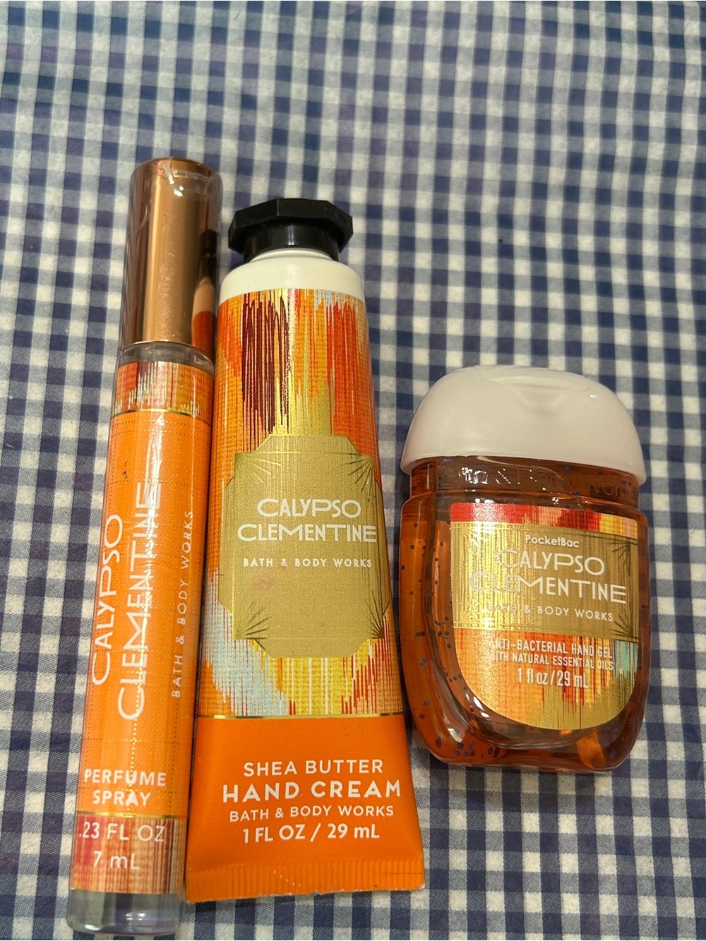 Bath & Body Works Calypso Clementine Trio - Orange & Gold